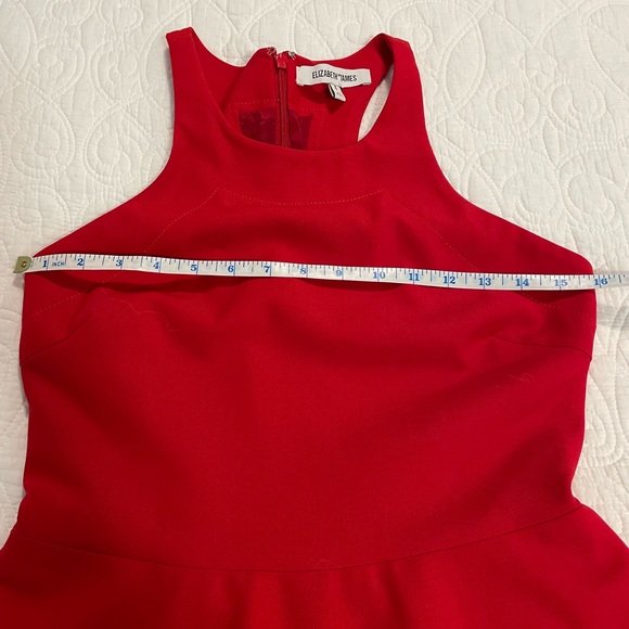 Elizabeth & James Red Racerback Dress Size 6 - Picture 11 of 12